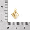 Brass Micro Pave Cubic Zirconia Pendants KK-H511-01G-03-3