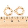 Brass Micro Pave Cubic Zirconia Pendants KK-E090-21G-3