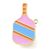 Sports Theme Pickleball Paddle Charms Enamel Pins JEWB-B030-01A-1