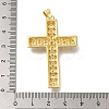 Rack Plating Brass Micro Pave Cubic Zirconia Pendants KK-G500-15G-3