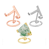 3Pcs 3 Styles Iron Raw Stone Display Holder ODIS-PH0009-13-6