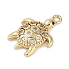 Brass Micro Pave Cubic Zirconia Pendants KK-I719-33G-2
