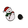 Christmas Theme Zinc Alloy Enamel Pin Brooch for Backpack Clothes JEWE-R003-01EB-07-3