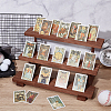 3-Tier Wood Jewelry Display Card Display Riser Stands ODIS-WH0086-104B-2