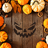 MAYJOYDIY US 1 Set Halloween Pumpkin Face PET Hollow Out Drawing Painting Stencils DIY-MA0001-27-6