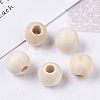Unfinished Natural Wood European Beads WOOD-Q041-04E-5