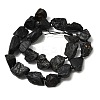 Raw Rough Natural Black Tourmaline Beads Strands G-B172-A01-3