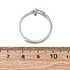 Brass Micro Pave Clear Cubic Zirconia Adjustable Finger Rings for Women RJEW-S624-03PG-5