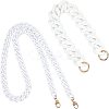 2Pcs Acrylic Curb Chain Bag Strap FIND-WR0002-18-1