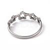 Non-Tarnish 201 Stainless Steel Star Wrap Finger Ring for Women RJEW-J051-24P-3