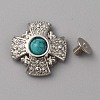 Zinc Alloy & Resin Coin Screw Rivets FIND-WH0110-630P-03-1