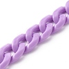 Opaque Acrylic Curb Chain Phone Case Chain HJEW-JM00512-02-3