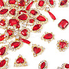 48Pcs 12 Styles Alloy Rhinestone Cabochons MRMJ-TA0001-45B-3