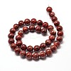 Natural Red Jasper Round Bead Strands G-P072-19-4mm-2