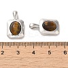 Natural Tiger Eye Pendants KK-H461-01P-3