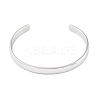 Non-Tarnish 304 Stainless Steel Open Cuff Plain Bangles BJEW-H591-01P-02-2