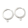 201 Stainless Steel Huggie Hoop Earrings Findings STAS-A167-01D-S-1