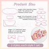 3 Sets 3 Styles PP Plastic Cookie Baking Molds DIY-SC0031-04B-2