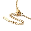 Ion Plating(IP) 304 Stainless Steel Satellite Chain Necklace for Men Women NJEW-E076-01G-3