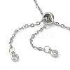 Natural Quartz Crystal Bullet Link Slider Bracelets BJEW-JB09901-05-4