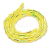 Baking Paint Glass Beads Strands DGLA-D001-03I-2