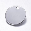 Tarnish Resistant Stainless Steel Tag Pendants LS-STAS-S020-2