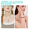60Pcs 12 Colors Luminous Acrylic European Beads LACR-TA0001-06-9