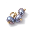 Natural Cultured Freshwater Pearl 3 Potato Charms PALLOY-JF04878-4