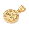 304 Stainless Steel Pendants LS-STAS-D207-01G-2
