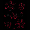 Snowflake Pattern Hotfix Rhinestones DIY-WH0430-205C-7