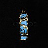 Synthetic Luminous Stone Column Pendants FIND-C058-01G-02-2
