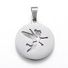 Non-Tarnish 304 Stainless Steel Pendants STAS-I086-04P-08-2