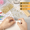 200Pcs 3 Style Carbon Steel Paper Clips FIND-TA0002-18LG-6