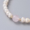 Stretch Grade A Natural Freshwater Pearl Bracelets BJEW-JB04623-3