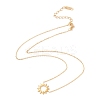 Ion Plating(IP) 304 Stainless Steel Sun Pendant Necklace for Women X-NJEW-F292-05G-2