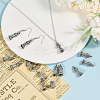 40Pcs Tibetan Style Alloy Building Pendants TIBEP-CA0001-14-5