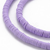 Handmade Polymer Clay Bead Strands CLAY-T002-4mm-57-3