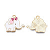 Rack Plating Alloy Enamel Pendants ENAM-T011-154B-3