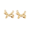304 Stainless Steel Bowknot Charms STAS-D390-29G-1