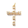 Brass Micro Pave Cubic Zirconia Pendants KK-M305-01G-03-1