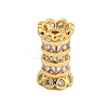 Rack Plating Brass Micro Pave Cubic Zirconia Beads KK-F876-30G-1