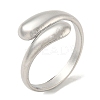 Non-Tarnish 304 Stainless Steel Plain Cuff Ring LS-RJEW-C067-01P-1