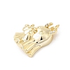 Brass Micro Pave Cubic Zirconia Pendants KK-Z137-12G-2