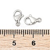 Brass Lobster Claw Clasps KK-P302-17P-3