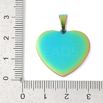 Ion Plating(IP) 304 Stainless Steel Stamping Blank Tag Pendants STAS-I311-04A-RC-1