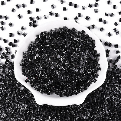 Transparent Inside Colours Glass Seed Beads SEED-T007-11A-1
