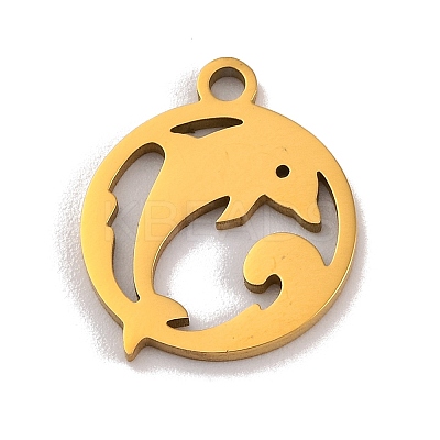201 Stainless Steel Charms STAS-U016-06G-01-1