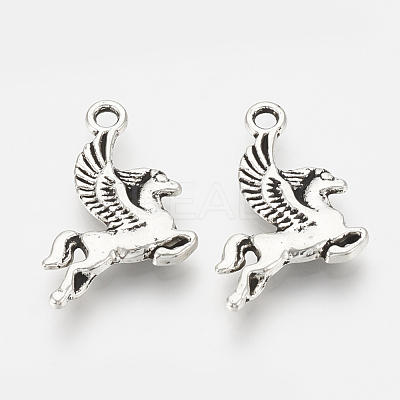 Tibetan Style Alloy Pendants TIBEP-S317-11AS-RS-1