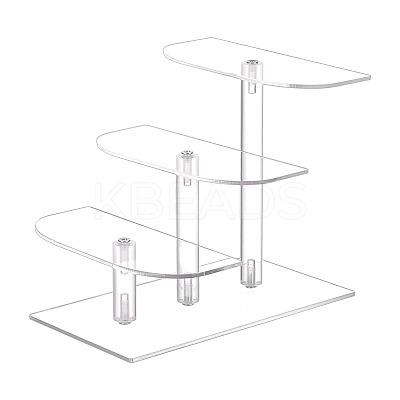 3-Tier Acrylic Action Figure Display Riser Stands ODIS-WH0026-30-1