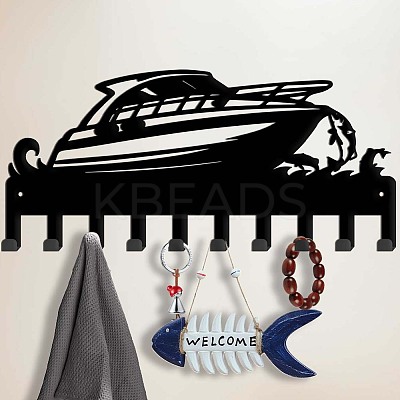 Iron Wall Mounted Hooks Hangers HJEW-WH0018-157-1